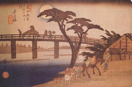 Hiroshige, Ando Moonlight,Nagakubo (nn03) China oil painting art
